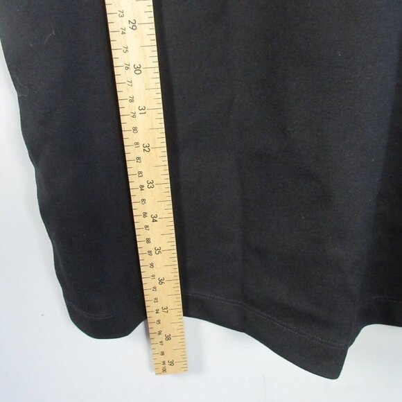 Quince Ultra Stretch Ponte Cap Sleeve Dress S Black Rayon Mini Career Office 414 - Picture 12 of 13